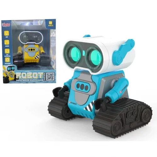 Mey İthalat® S-023 4568 MAVİ-SARI UK FF ŞARJLI 2 4G ROBOT ARABA