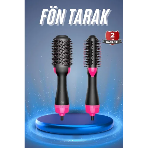 Mey İthalat® Saç Kurutma Makinesi Saç Düzleştirici Fön Tarak Isı Ayarlı Sıkı Dişli