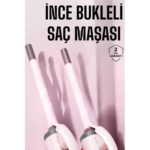 Mey İthalat® Saç Maşası 10MM İnce Bukle Taşınabilir Saç Kıvırma Çubuğu