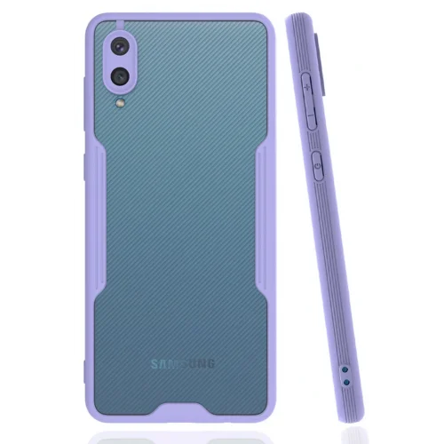 Mey İthalat®  Samsung Galaxy A02 Kılıf Platin Silikon - Lila