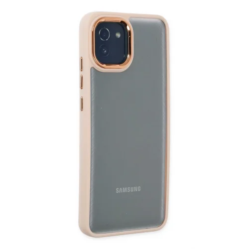 Mey İthalat®  Samsung Galaxy A03 Kılıf Dora Kapak - Pudra
