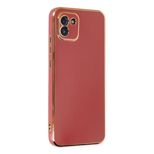 Mey İthalat®  Samsung Galaxy A03 Kılıf Volet Silikon - Kırmızı