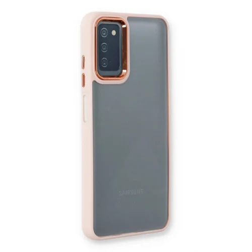 Mey İthalat®  Samsung Galaxy A03S Kılıf Dora Kapak - Pudra