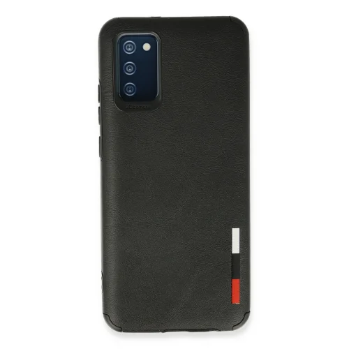 Mey İthalat®  Samsung Galaxy A03S Kılıf Loop Deri Silikon - Siyah