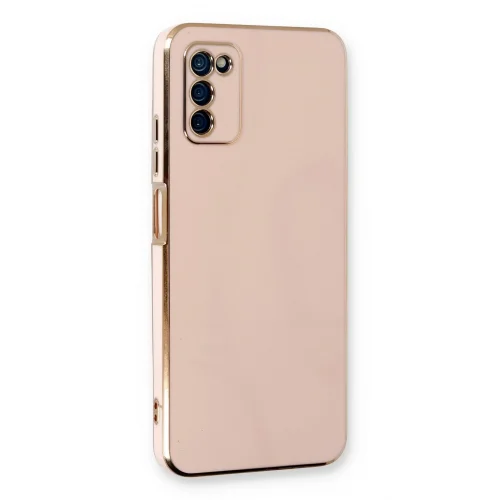 Mey İthalat®  Samsung Galaxy A03S Kılıf Volet Silikon - Pembe