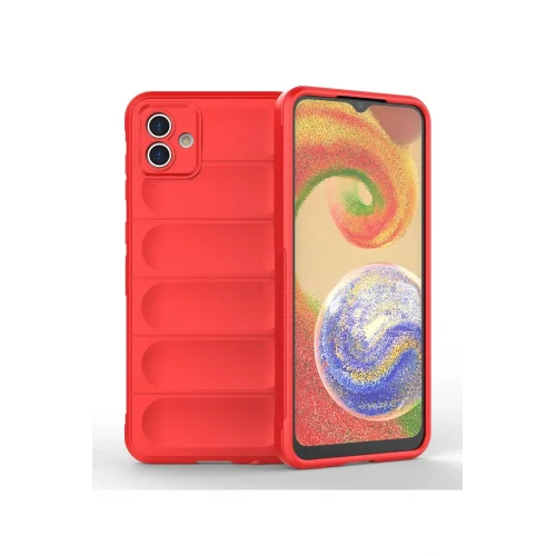 Mey İthalat®  Samsung Galaxy A04 Kılıf Optimum Silikon - Kırmızı