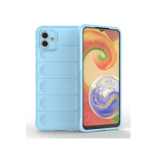 Mey İthalat®  Samsung Galaxy A04 Kılıf Optimum Silikon - Sky Blue