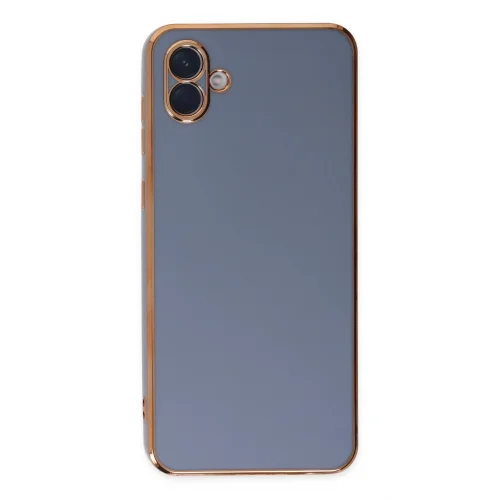 Mey İthalat®  Samsung Galaxy A04 Kılıf Volet Silikon - Mavi