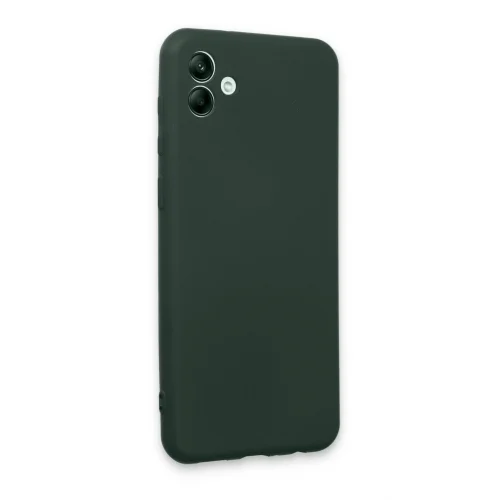 Mey İthalat®  Samsung Galaxy A04E Kılıf First Silikon - Koyu Yeşil