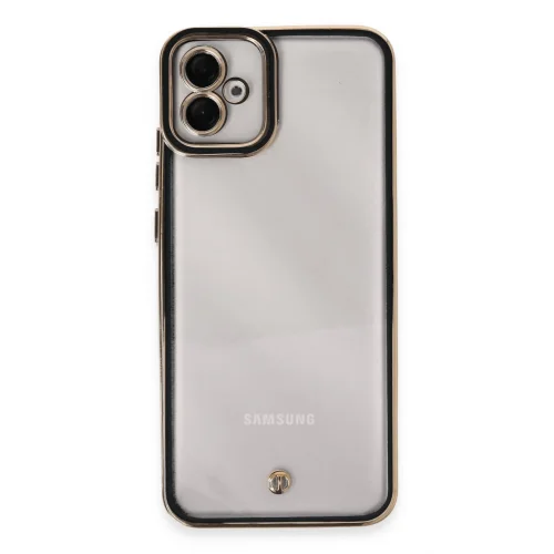 Mey İthalat®  Samsung Galaxy A04E Kılıf Liva Lens Silikon - Siyah