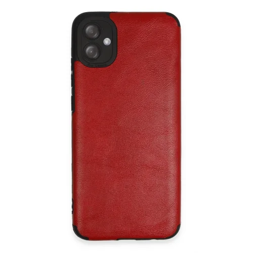 Mey İthalat®  Samsung Galaxy A04E Kılıf Loop Deri Silikon - Kırmızı