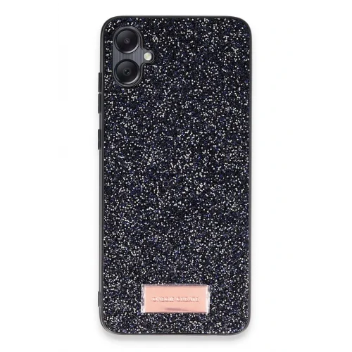Mey İthalat®  Samsung Galaxy A05 Bright Simli Kapak - Siyah
