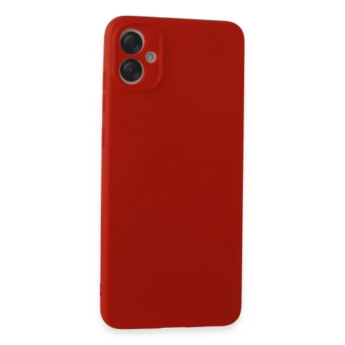 Mey İthalat®  Samsung Galaxy A05 Kılıf First Silikon - Kırmızı
