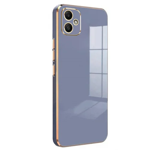 Mey İthalat®  Samsung Galaxy A05 Kılıf Volet Silikon - Mavi