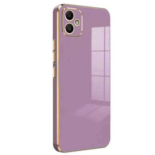 Mey İthalat®  Samsung Galaxy A05 Kılıf Volet Silikon - Mor