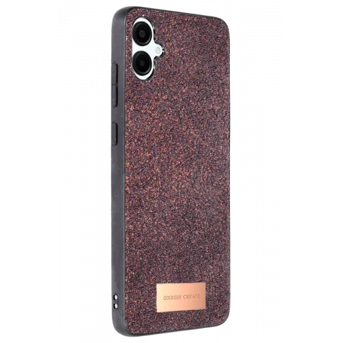 Mey İthalat®  Samsung Galaxy A06 Bright Simli Kapak - Derin Mor