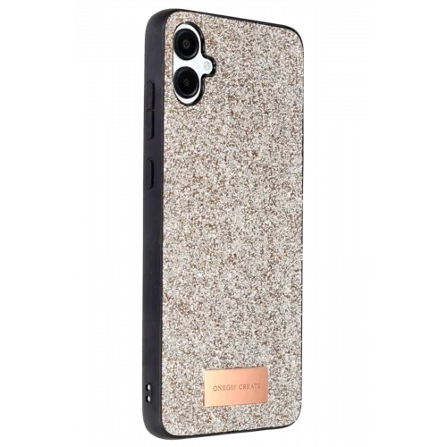 Mey İthalat®  Samsung Galaxy A06 Bright Simli Kapak - Gold