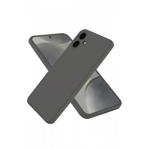 Mey İthalat®  Samsung Galaxy A06 Kılıf First Silikon - Gri