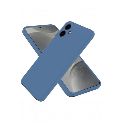 Mey İthalat®  Samsung Galaxy A06 Kılıf First Silikon - Mavi