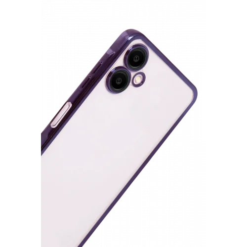 Mey İthalat®  Samsung Galaxy A07 4G  Lensli Silikon - Mor