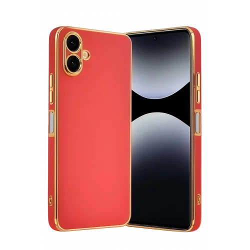 Mey İthalat®  Samsung Galaxy A07 4G Volet Silikon - Kırmızı
