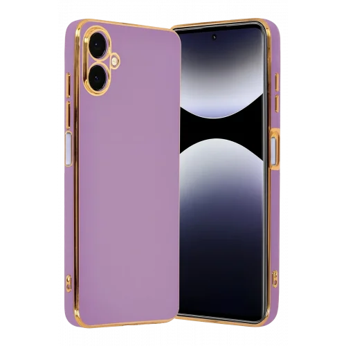 Mey İthalat®  Samsung Galaxy A07 4G Volet Silikon - Mor