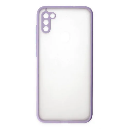 Mey İthalat®  Samsung Galaxy A11 Kılıf Montreal Silikon Kapak - Mor