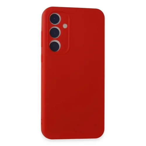 Mey İthalat®  Samsung Galaxy A15 4G Kılıf First Silikon - Kırmızı