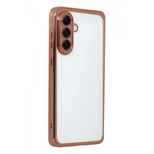 Mey İthalat®  Samsung Galaxy A17 5G  Lensli Silikon - Çöl Titanyum