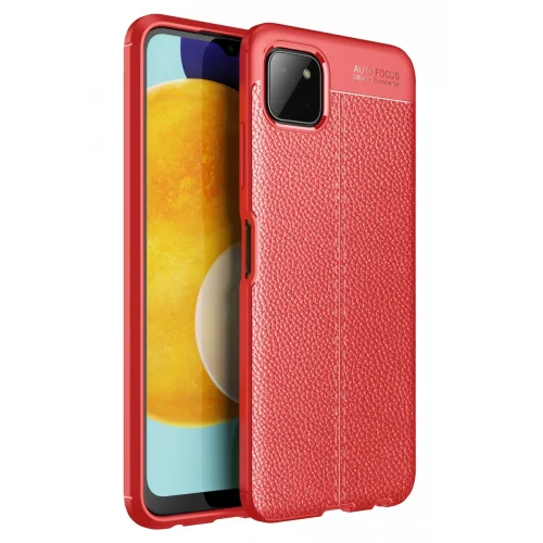 Mey İthalat®  Samsung Galaxy A22 Kılıf Auto Focus Kapak - Kırmızı