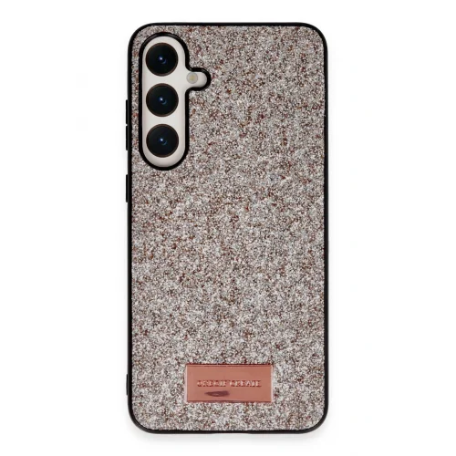 Mey İthalat®  Samsung Galaxy A25 5G Bright Simli Kapak - Gold