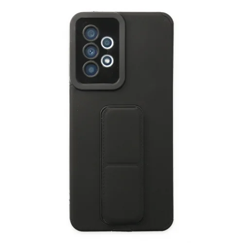 Mey İthalat®  Samsung Galaxy A33 5G Kılıf Mega Standlı Silikon - Siyah