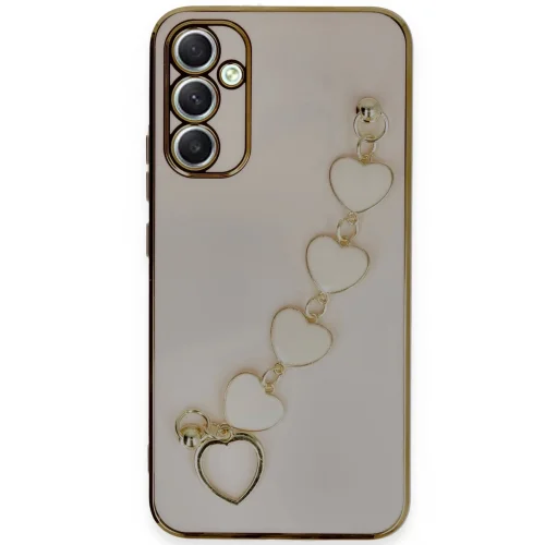 Mey İthalat®  Samsung Galaxy A34 5G Kılıf Esila Silikon - Pudra
