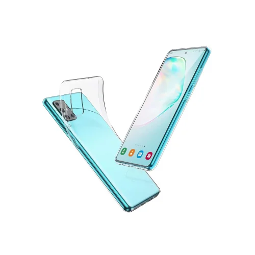 Mey İthalat®  Samsung Galaxy A51 Kılıf Lüx Şeffaf Silikon