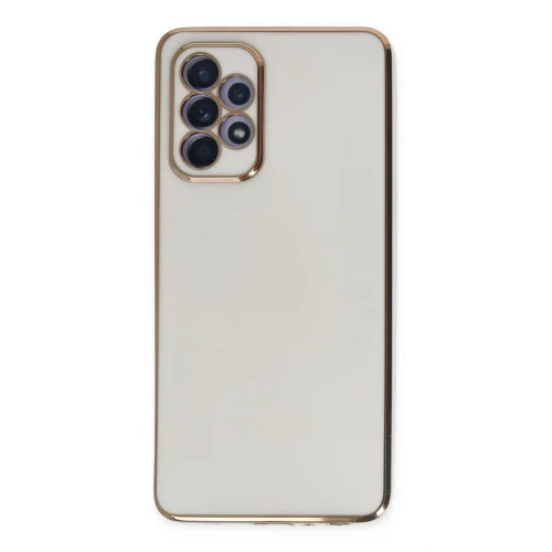 Mey İthalat®  Samsung Galaxy A52 Kılıf Volet Silikon - Beyaz