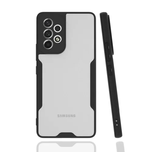 Mey İthalat®  Samsung Galaxy A53 5G Kılıf Platin Silikon - Siyah