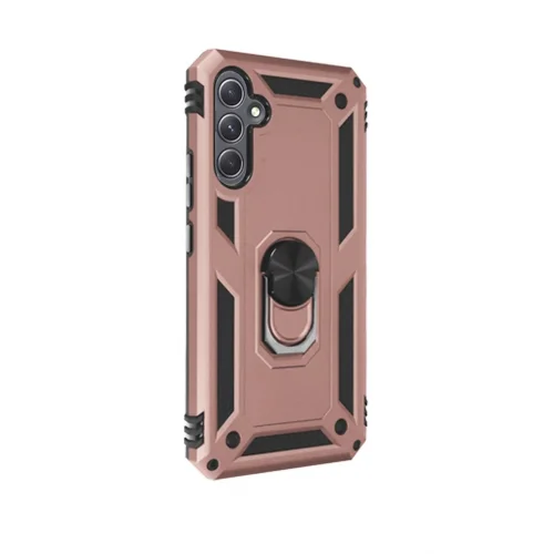 Mey İthalat®  Samsung Galaxy A54 5G Kılıf Sofya Yüzüklü Silikon Kapak - Rose
