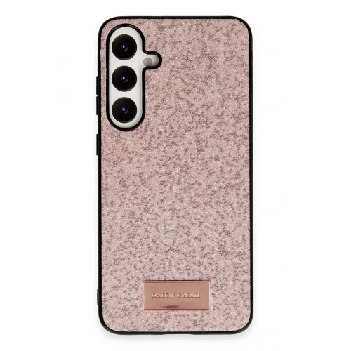 Mey İthalat®  Samsung Galaxy A55 5G Bright Simli Kapak - Pembe