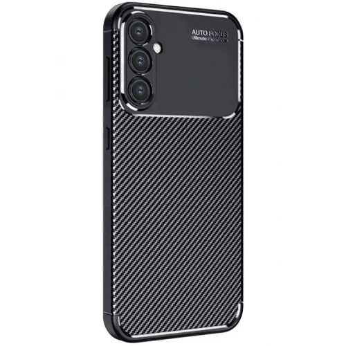 Mey İthalat®  Samsung Galaxy A56 Kılıf Auto Focus Karbon Kapak - Siyah