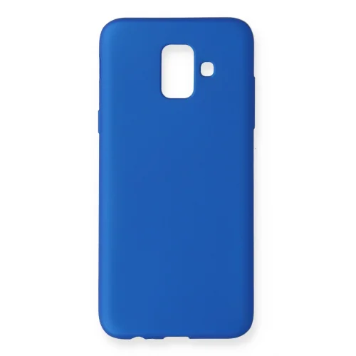 Mey İthalat®  Samsung Galaxy A6 2018 Kılıf First Silikon - Mavi