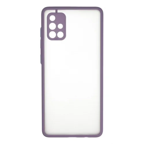 Mey İthalat®  Samsung Galaxy A71 Kılıf Montreal Silikon Kapak - Mor