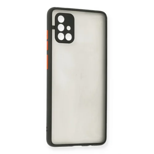 Mey İthalat®  Samsung Galaxy A71 Kılıf Montreal Silikon Kapak - Siyah