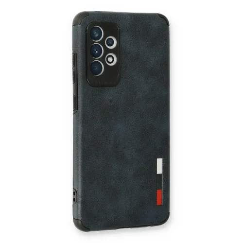 Mey İthalat®  Samsung Galaxy A73 5G Kılıf Loop Deri Silikon - Lacivert