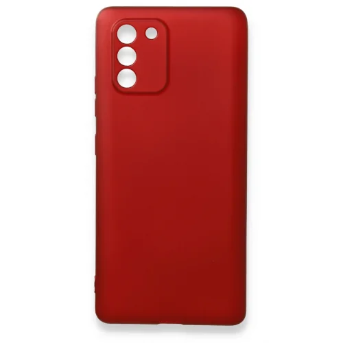 Mey İthalat®  Samsung Galaxy A91 / S10 Lite Kılıf First Silikon - Bordo