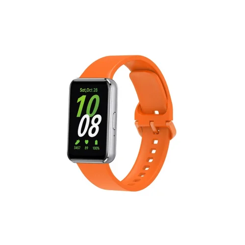 Mey İthalat®  Samsung Galaxy Fit 3 Klasik Kordon - Turuncu