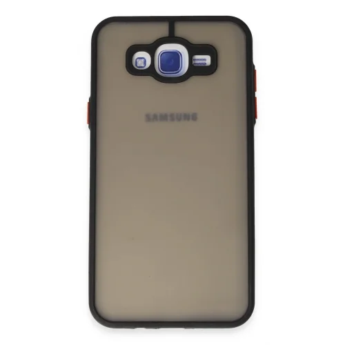 Mey İthalat®  Samsung Galaxy J7 Kılıf Montreal Silikon Kapak - Siyah