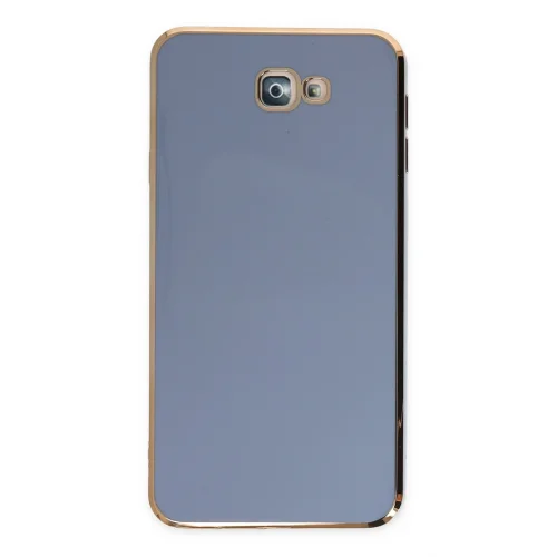 Mey İthalat®  Samsung Galaxy J7 Prime Kılıf Volet Silikon - Mavi