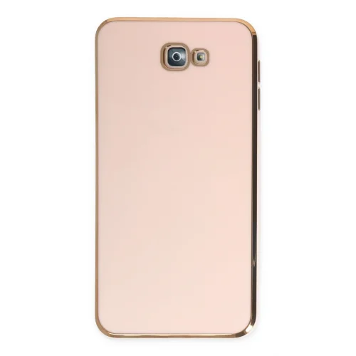 Mey İthalat®  Samsung Galaxy J7 Prime Kılıf Volet Silikon - Pembe