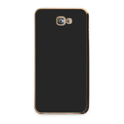 Mey İthalat®  Samsung Galaxy J7 Prime Kılıf Volet Silikon - Siyah
