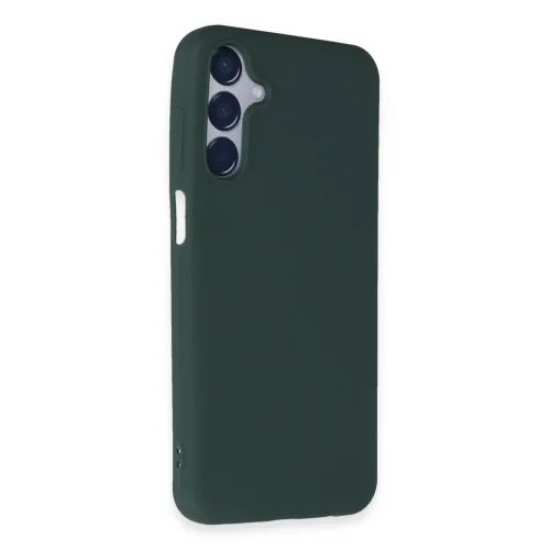 Mey İthalat®  Samsung Galaxy M15 Kılıf First Silikon - Koyu Yeşil